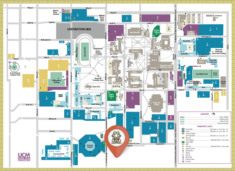 Map of UCM Campus